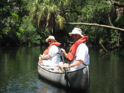 Ted and Judy canoe Florida