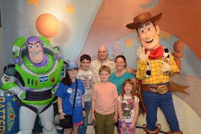 The Gignac family in Disney World Sept. 2017
